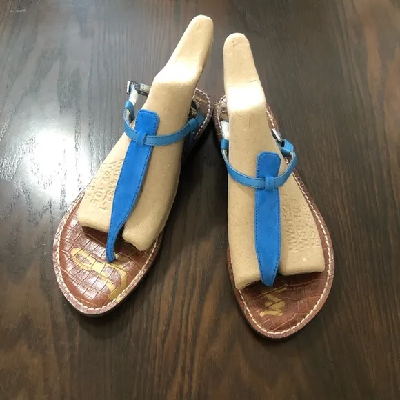 EUC💫Sam Edelman GiGi Aqua Azure Sandals for Women 9.5 summer special events