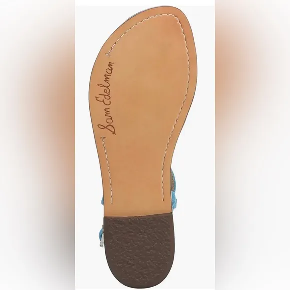 EUC💫Sam Edelman GiGi Aqua Azure Sandals for Women 9.5 summer special events