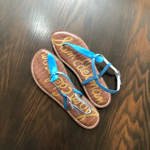 EUC💫Sam Edelman GiGi Aqua Azure Sandals for Women 9.5 summer special events