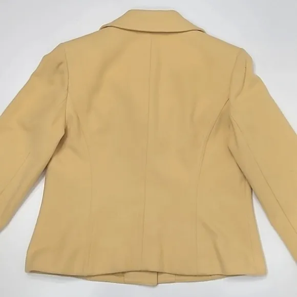 Evan Picone Stretch Single-Breasted Metro Coat Lined Lady Day Peacoat Jacket 10