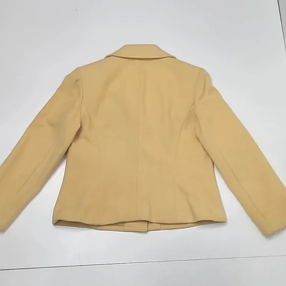 Evan Picone Stretch Single-Breasted Metro Coat Lined Lady Day Peacoat Jacket 10
