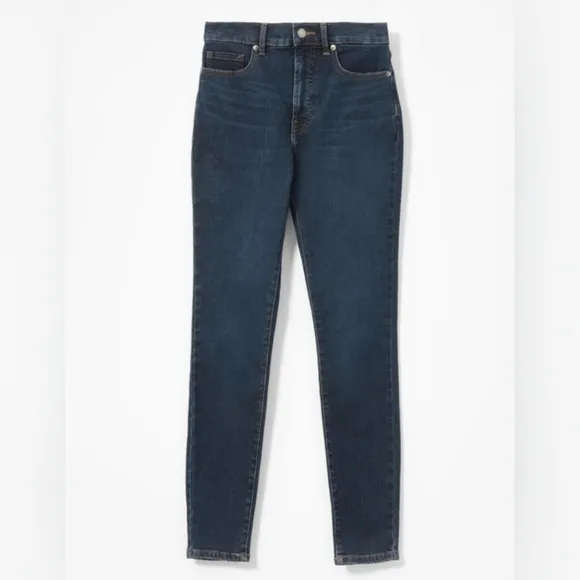 EVERLANE - The Authentic Stretch High-Rise Skinny Jeans – Mid Blue