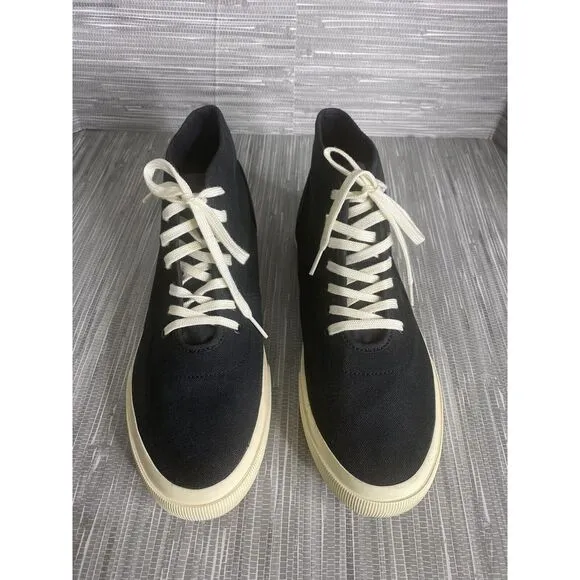 Everlane Unisex Canvas High Top Sneakers Black 9 PLMMID 0621 Size F 11 and M‎ 9