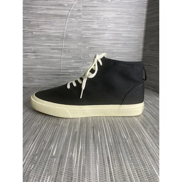 Everlane Unisex Canvas High Top Sneakers Black 9 PLMMID 0621 Size F 11 and M‎ 9