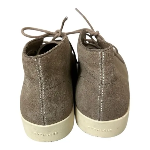 EVERLANE Mens The Desert Lace up BOOTS Size 7.5 Sepia Suede