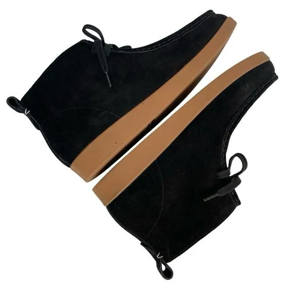 Everlane Women’s Suede Moc Toe Boot Black Size 9