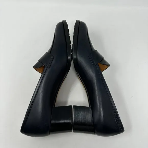 Faconnable Slip-on Vibram Loafers Leather Size 9.5