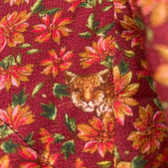 Farm Rio Floral Rust Maxi Dress