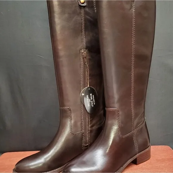 FAWNE International Concepts Size 5.5 M Chocolate Leather Riding Boots