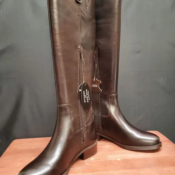 FAWNE International Concepts Size 5.5 M Chocolate Leather Riding Boots