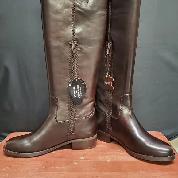 FAWNE International Concepts Size 5.5 M Chocolate Leather Riding Boots