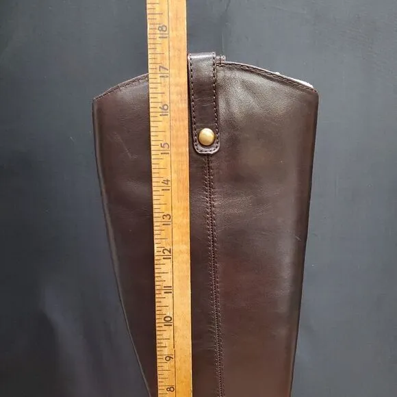 FAWNE International Concepts Size 5.5 M Chocolate Leather Riding Boots