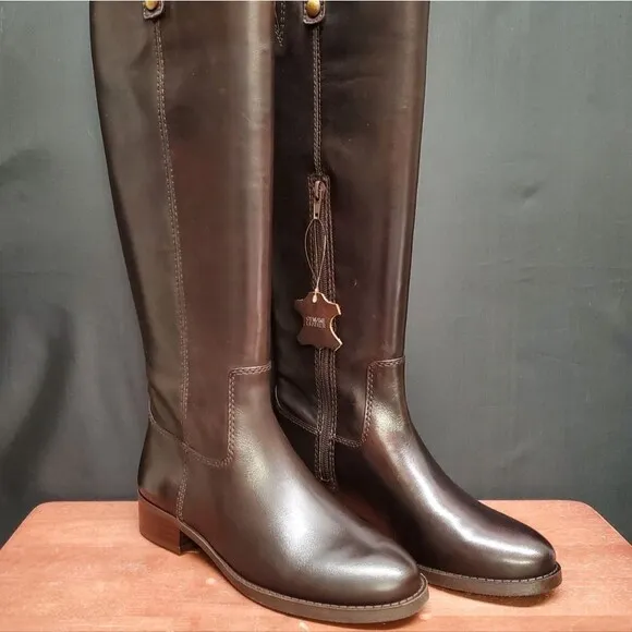 FAWNE International Concepts Size 5.5 M Chocolate Leather Riding Boots