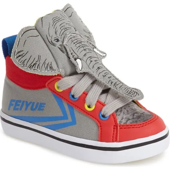 FEIYUE Boys Hi-Top Sneakers