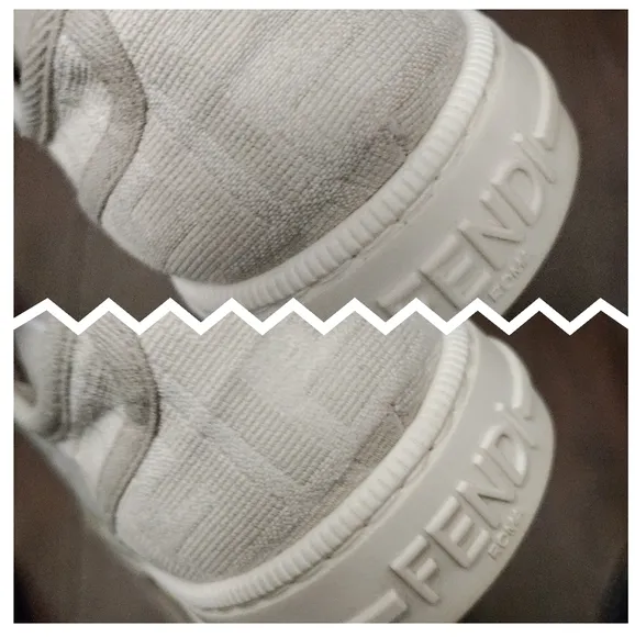 FENDI Mono Canvas Low-tops Sneakers #8E8325