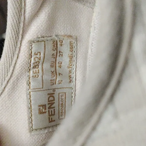 FENDI Mono Canvas Low-tops Sneakers #8E8325