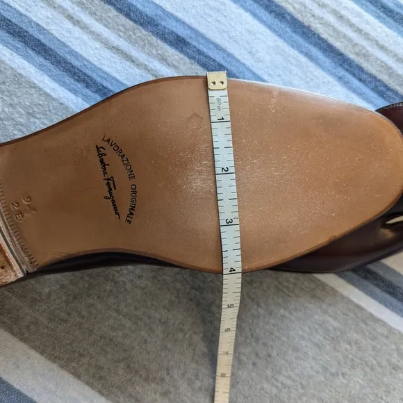 Ferregamo Brown Leather Loafers with Tassels