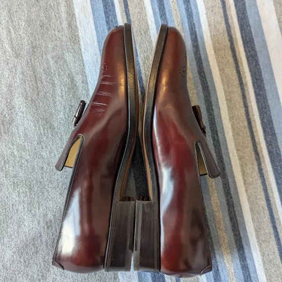 Ferregamo Brown Leather Loafers with Tassels