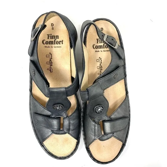 Finn Comfort Adana Volcano Leather Sandals