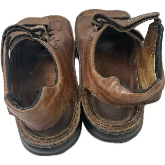 Finn Comfort Men's Tunis Sandals Brown Genuine Leather EU 41 US 8