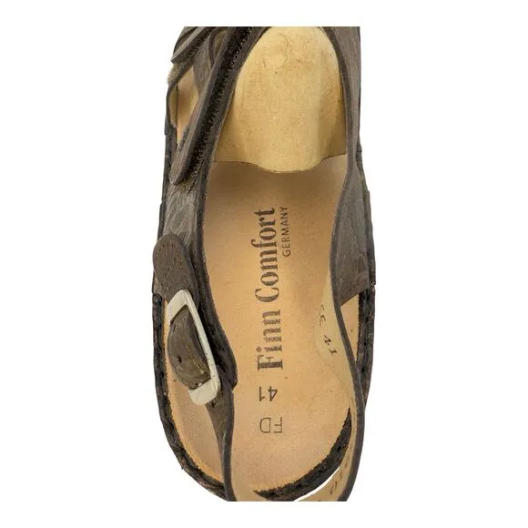Finn Comfort Sandals Women's 41 D US 10 Finn Comfort Gomera-S Marron Rifrello
