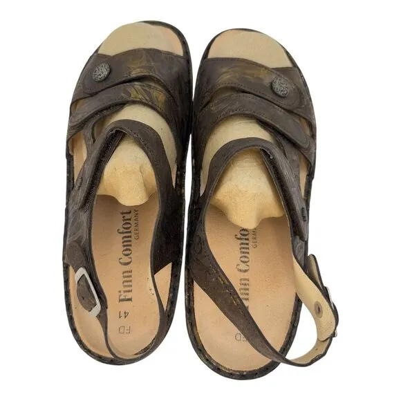 Finn Comfort Sandals Women's 41 D US 10 Finn Comfort Gomera-S Marron Rifrello