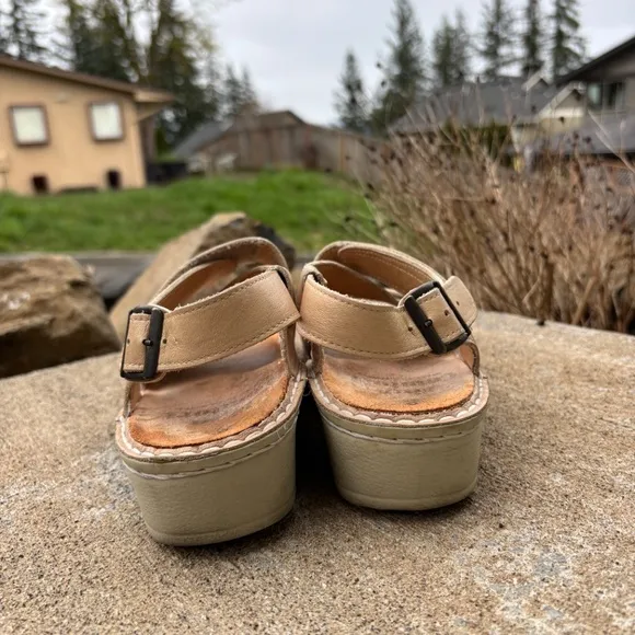 Finn Comfort Sandals Womens Size 7 Gomera Strappy Slingback Buckle Beige…