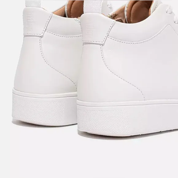 FIT FLOP - RALLY Leather High-Top Sneakers - LIKE NEW