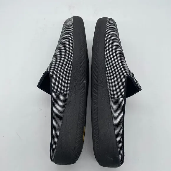 Fitflop Superskate Women's 7.5 Mule Black White Houndstooth Slip On Loafers