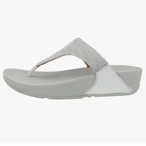 FitFlop Women's Lulu Glitz Toe Post Wedge Sandal