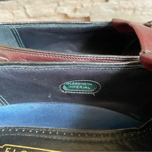 Florsheim Imperial Lexington Vintage Loafers Wing Tip Tasseled Dress Shoes: 9D
