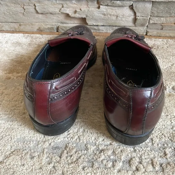 Florsheim Imperial Lexington Vintage Loafers Wing Tip Tasseled Dress Shoes: 9D