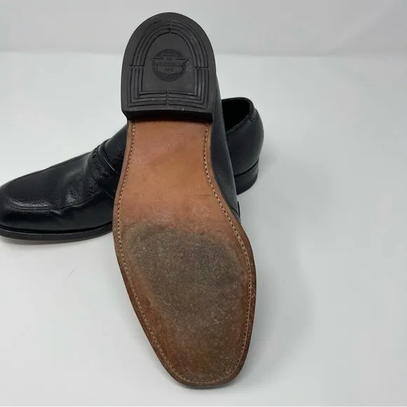 Florsheim Mens Slip On Loafers Black Size 9 Leather W/ Crock like pattern on Top