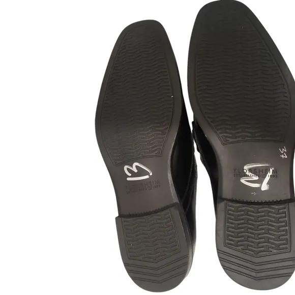 Florsheim New Black Men's Leather Dress Shoes Loafers Size 13 Forum Bit Slip On