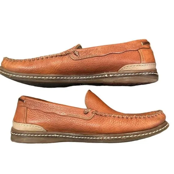 Fluchos‎ Neo Brown Tan Leather Slip on Loafers 7882 Men's EU 41.