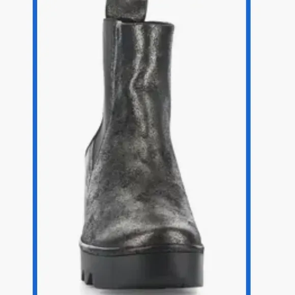 FLY LONDON BAGU WEDGE CHELSEA BOOTS  SZ 39