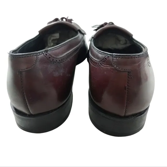 Foot Joy FJ Classics Burgundy Leather Long Wingtip Dress Oxfords Professor Men 8