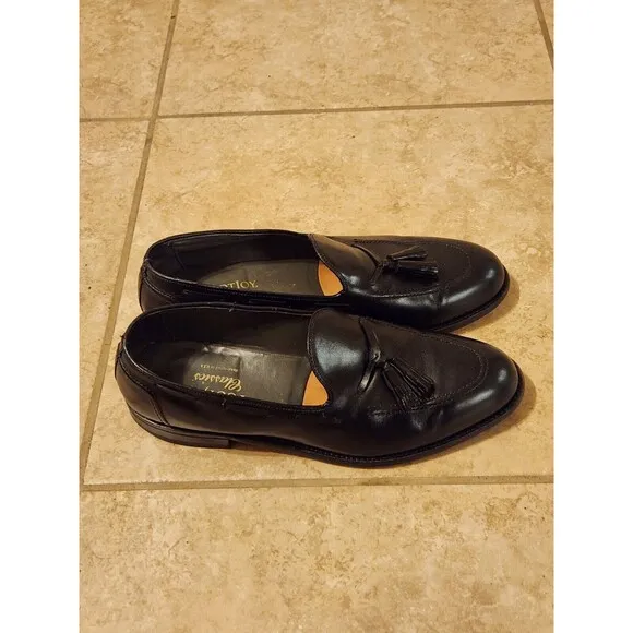 FootJoy Classics Mens 12 D Black Tassels Leather Golf USA Loafers