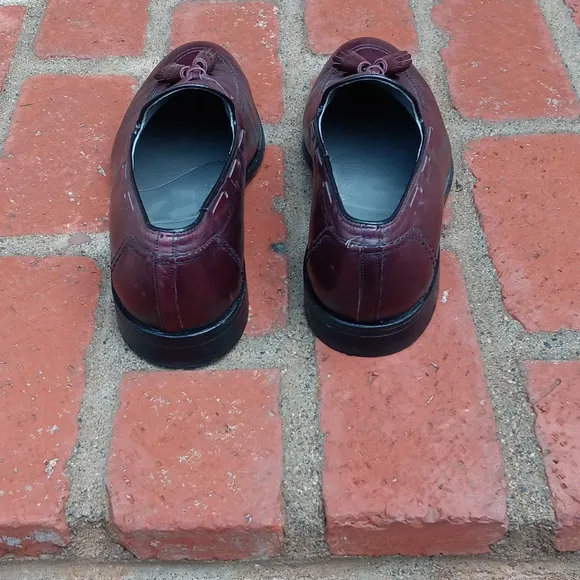 FootJoy Loafers Men's 12 Burgundy Tassles Golf Handcrafted USA Slip On‎ Vintage