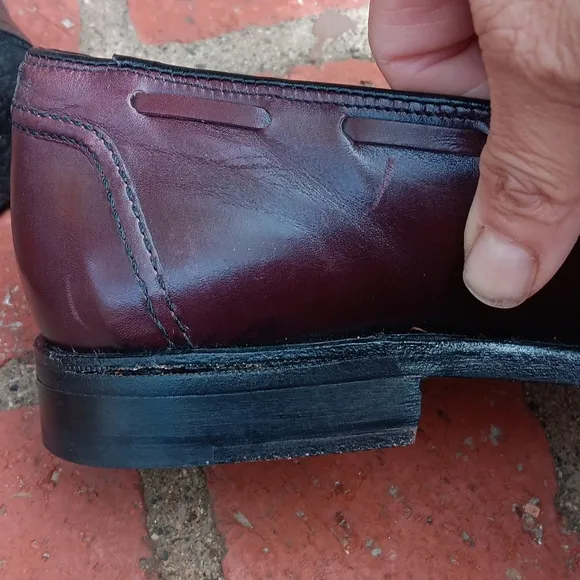 FootJoy Loafers Men's 12 Burgundy Tassles Golf Handcrafted USA Slip On‎ Vintage