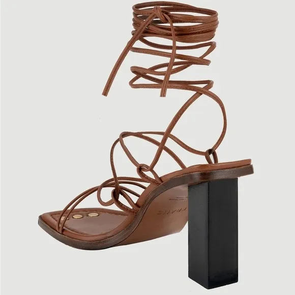 FRAME Le Doheny Strappy Lace Up Heel Sandals