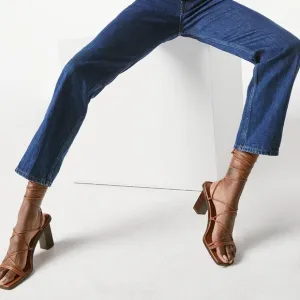 FRAME Le Doheny Strappy Lace Up Heel Sandals