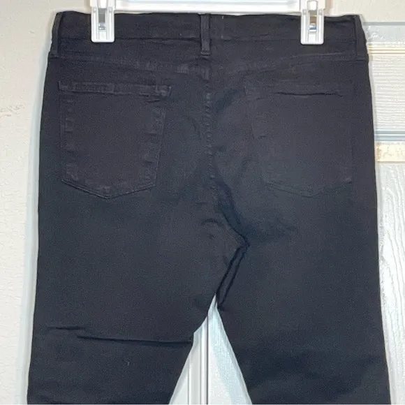 Frame Le Skinny de Jeanne Black Distressed Jeans Size 32