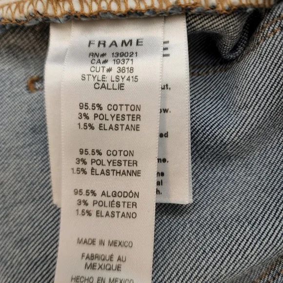 Frame le Sylvie slender straight size 26 jeans