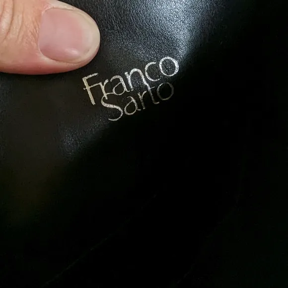 FRANCO Christine black leather knee high riding boots