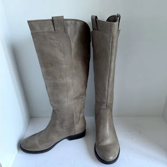 Franco Fortini Womens Ontario Riding Boots Leather Knee High Pull On. Size 7.5