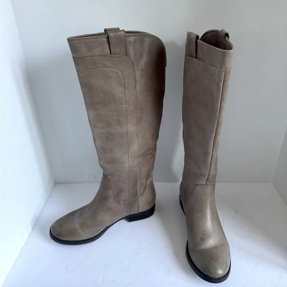 Franco Fortini Womens Ontario Riding Boots Leather Knee High Pull On. Size 7.5