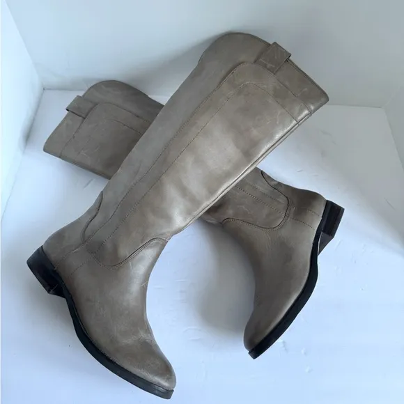 Franco Fortini Womens Ontario Riding Boots Leather Knee High Pull On. Size 7.5