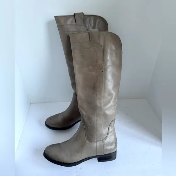 Franco Fortini Womens Ontario Riding Boots Leather Knee High Pull On. Size 7.5