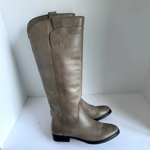 Franco Fortini Womens Ontario Riding Boots Leather Knee High Pull On. Size 7.5